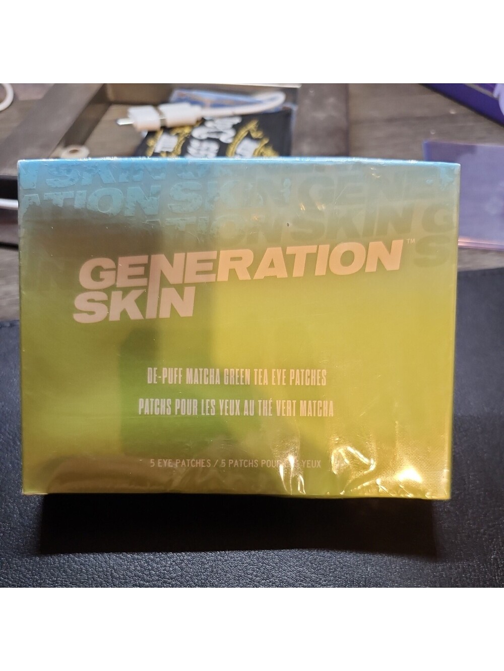 GENERATION SKIN De-Puff Matcha Green Tea Eye Patches 5 Pack nee in wrapping